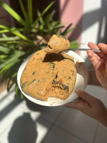 Recheio com pedaços de biscoito